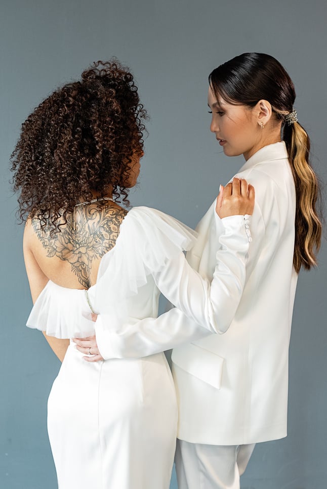 Women Wearing White Clothing